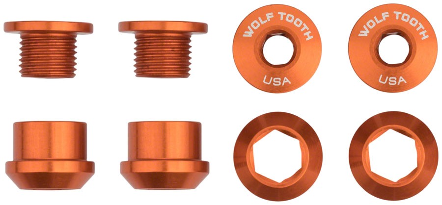 1x Chainring Bolt Sets - Wolf Tooth 1x Chainring Bolt Set - 6mm, Dual Hex