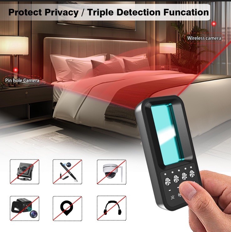 Hidden Camera Detector Professional RF Bug Detector Anti Spy Finder