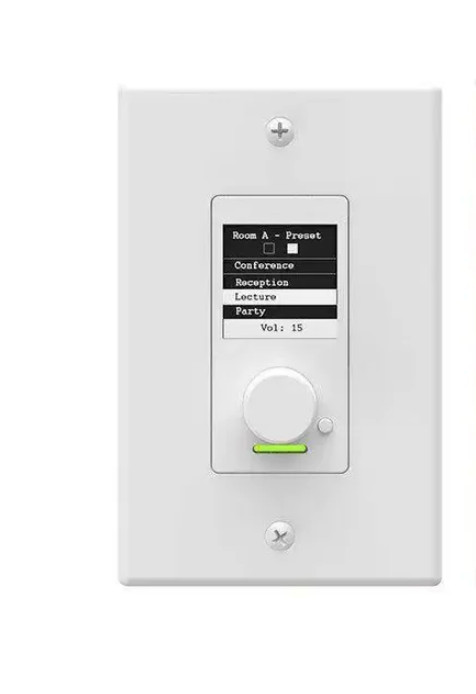 QSC Attero Tech Axon C1 Single-Gang Networked Audio Controller