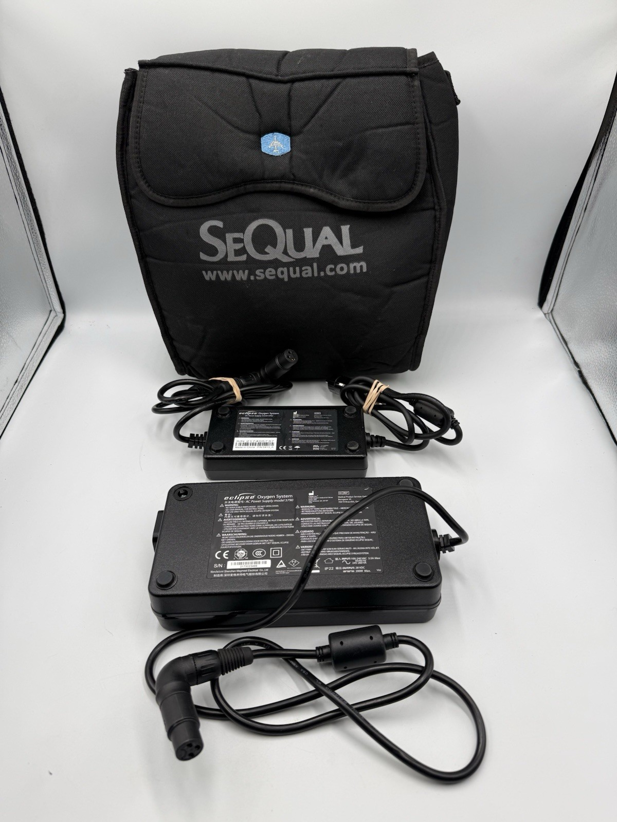 Claire SeQual Eclipse 5790 Oxygen System AC Power Supply 28V 200W Travel Bundle