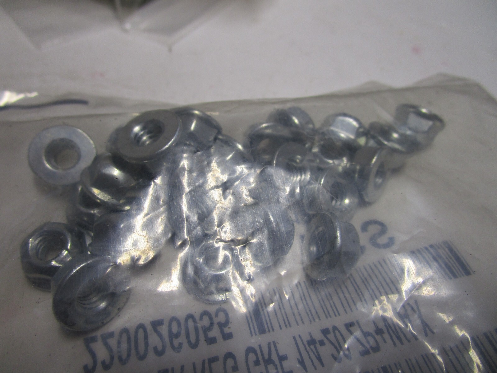 1/4"-20 Grade F Zinc Finish Steel Flange Top Lock Nut QTY 25