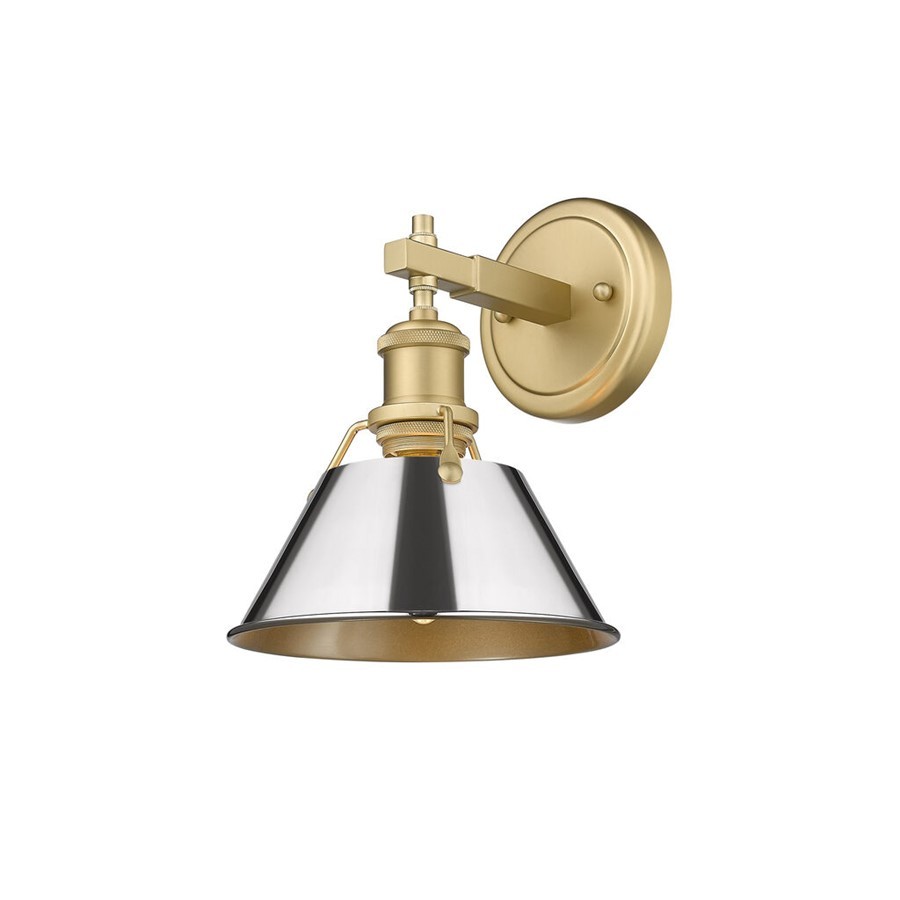 Golden Orwell 1-Lt Bath Vanity, Brushed Champagne Bronze/Chrome - 3306-BA1BCB-CH