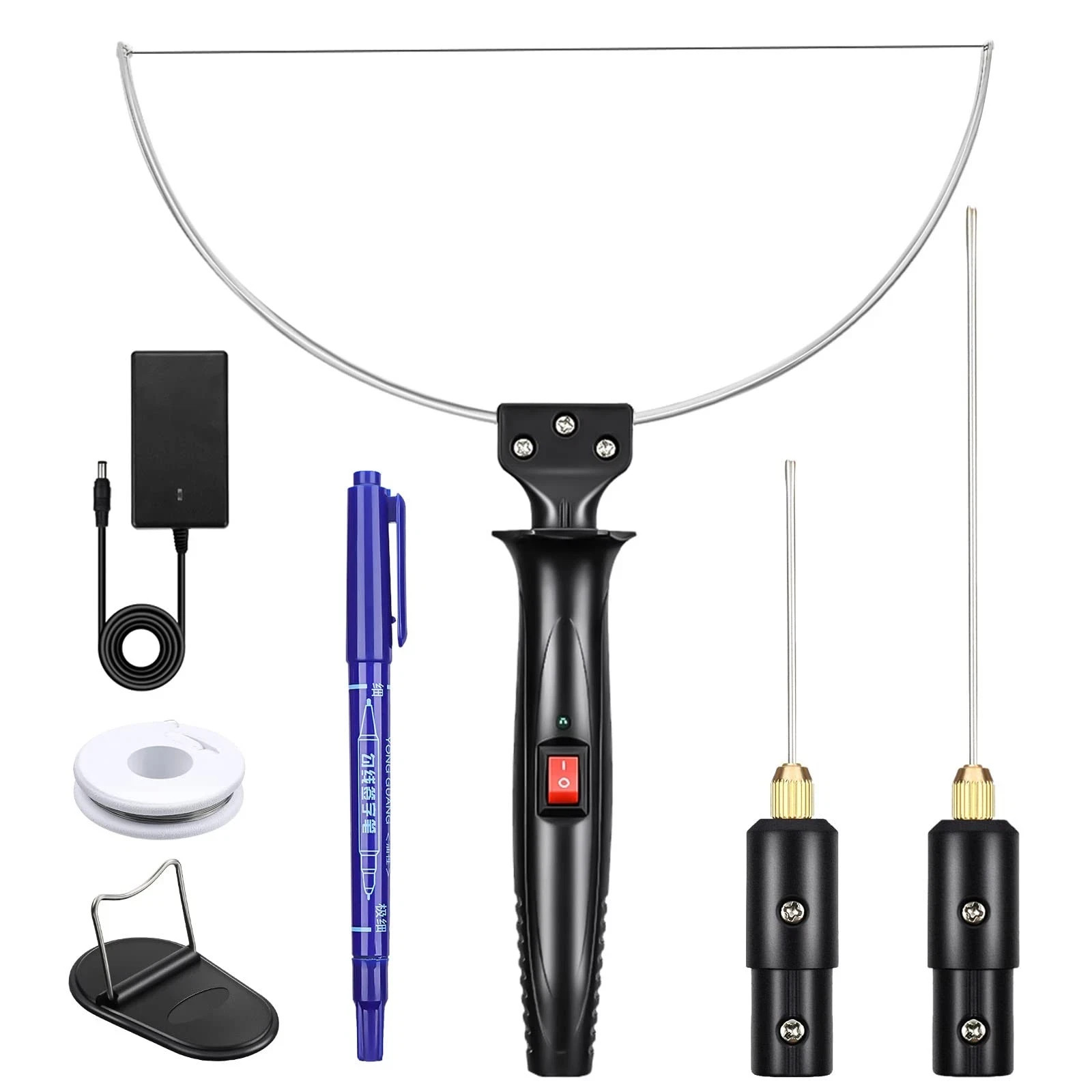 GOCHANGE 3 in 1 Foam Cutter Electric Styrofoam Cutting Tool, 100-240V / 18W Hot