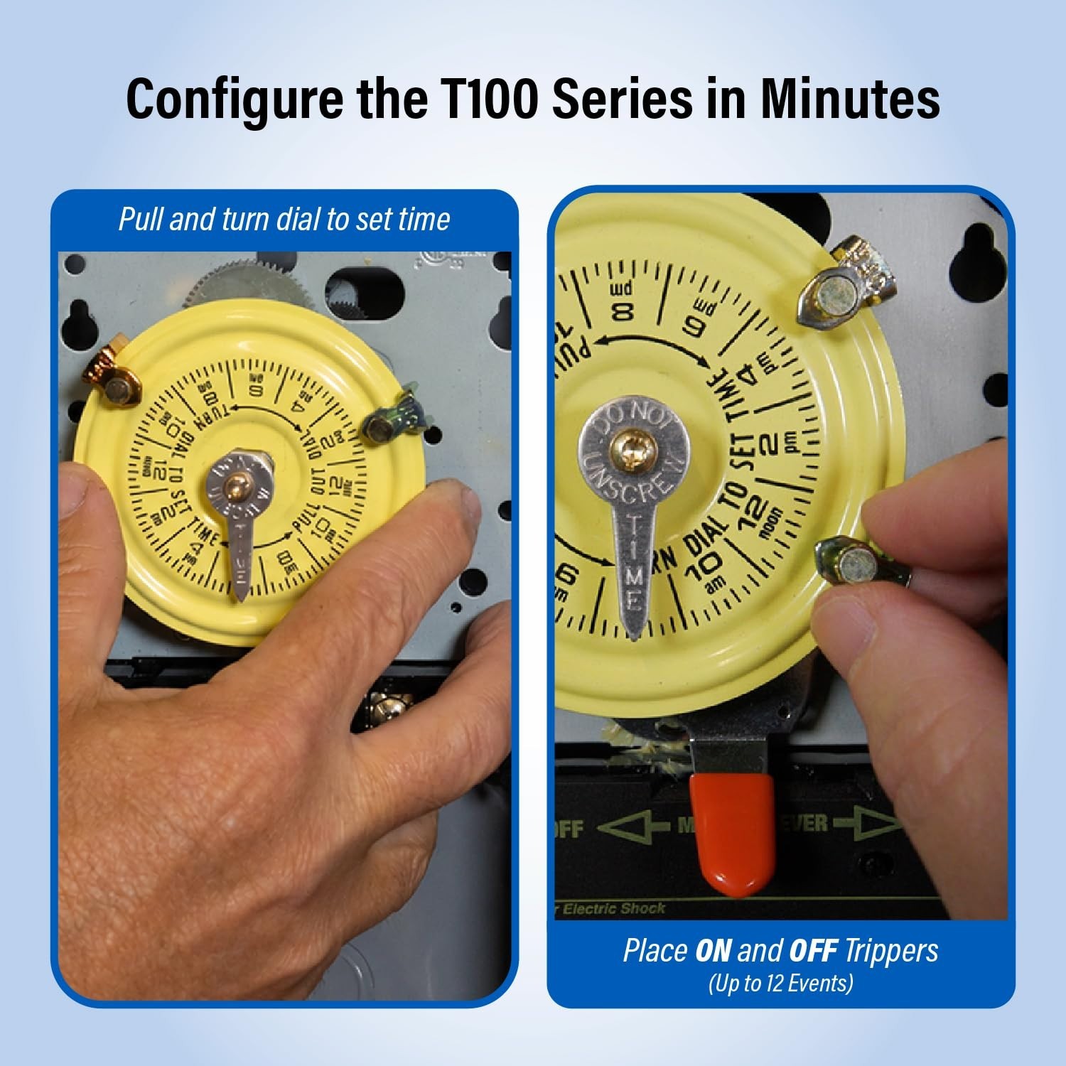 Compact T104 Mechanical Timer Switch for Efficient Lighting & Pump Management