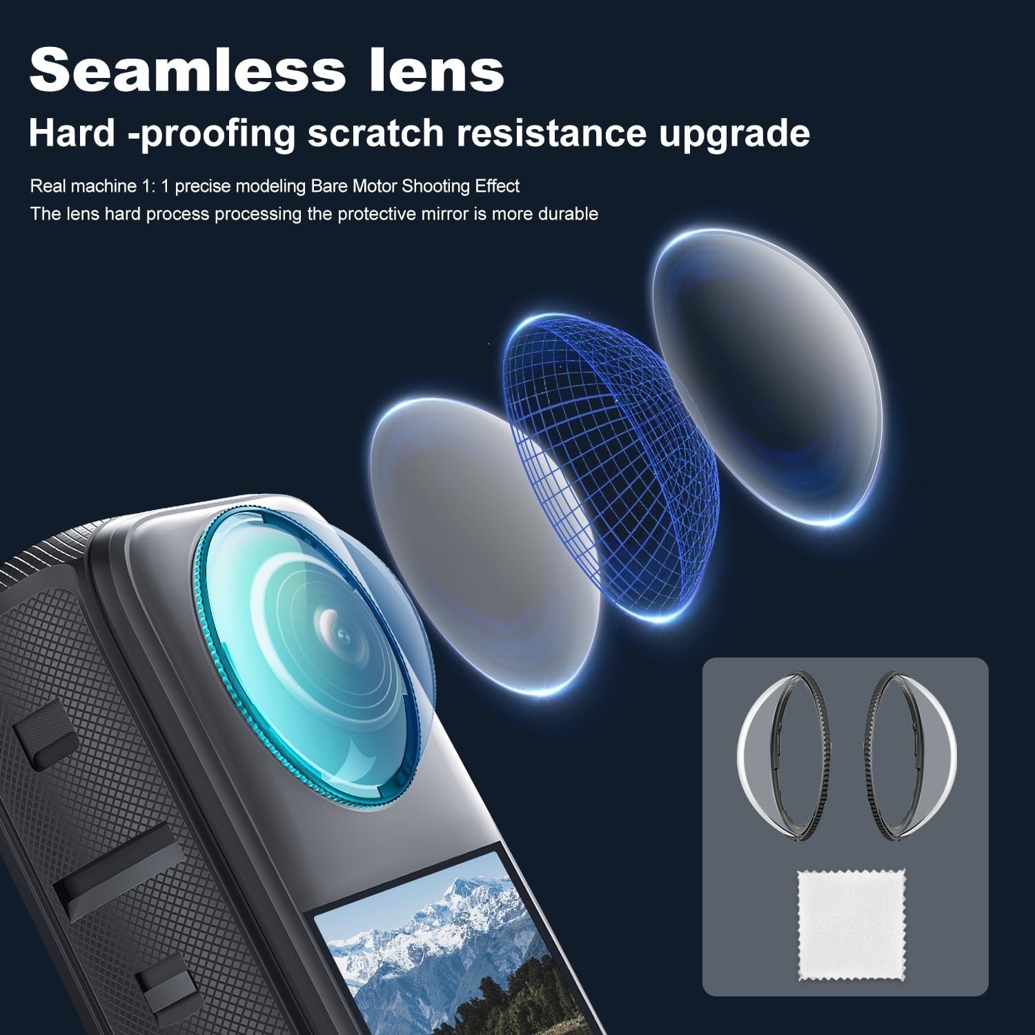 Protective Silicone Case + Lens Guards - Insta 360 X4