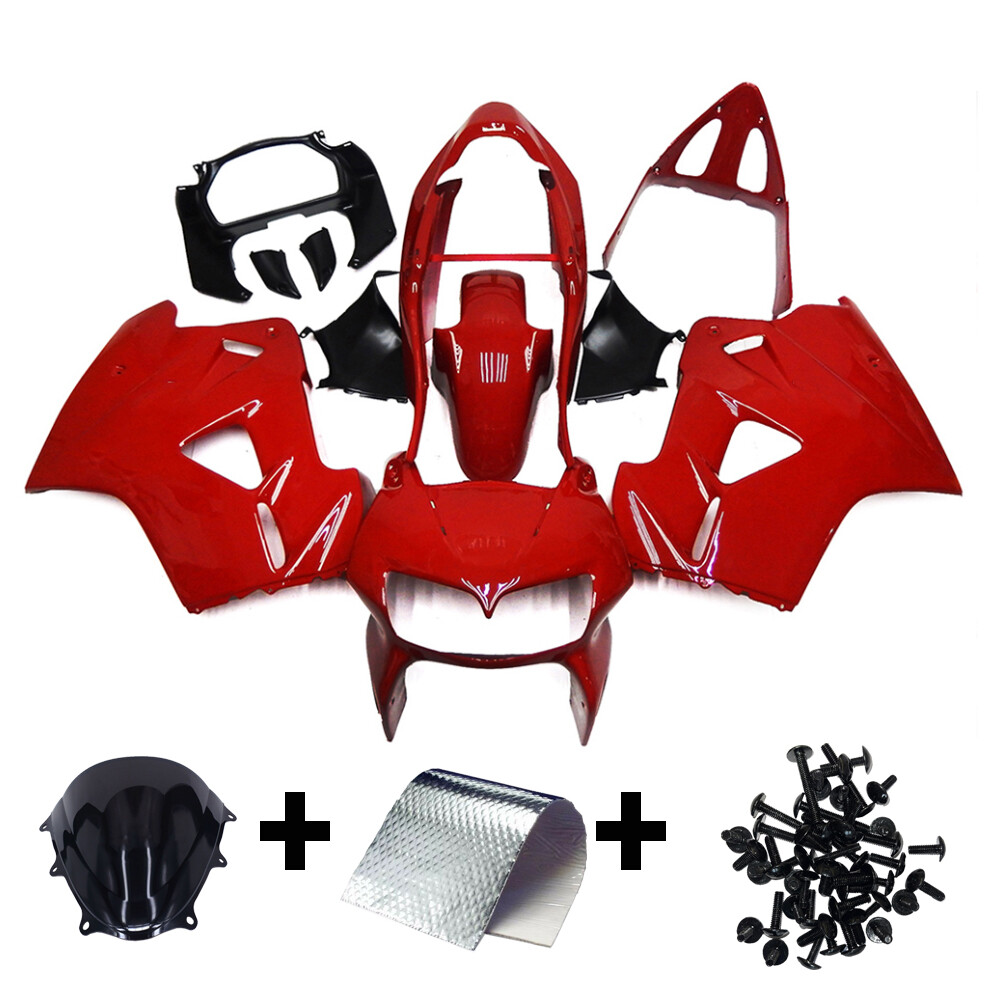 Gloss Red Injection Fairings Kit for 1998 1999 00 2001 Honda VFR800 ABS Bodywork