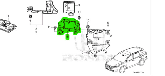 23-25 ACCORD 25-26 CIVIC 23-23 CR-V Blind Spot Detection System Warning Sensor B
