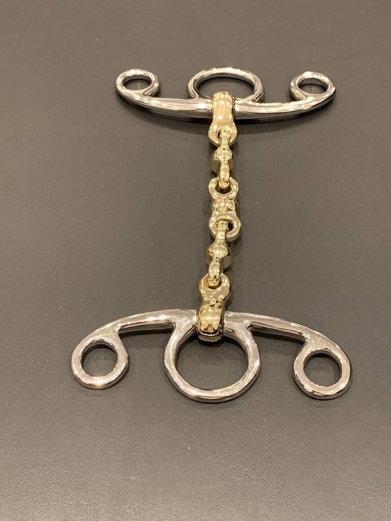 Brass Elevator Mouth Bit Waterford Horse mouth Piece Stainless Steel Silver/Gold