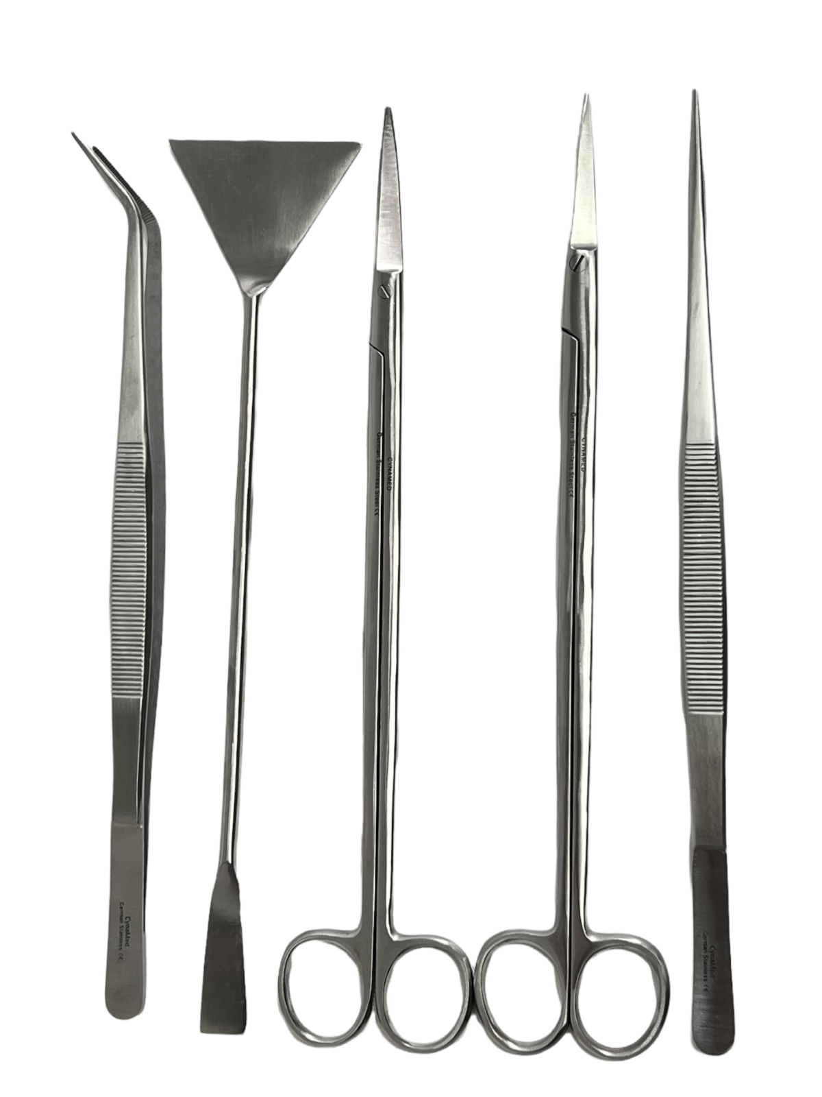 5 PC Aquarium Aquascaping Plants Landscaping Tools Kit Set 12" GERMAN STAINLESS