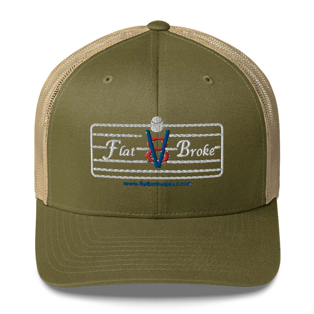 Trucker Cap - Flat Broke Ford Flathead V8