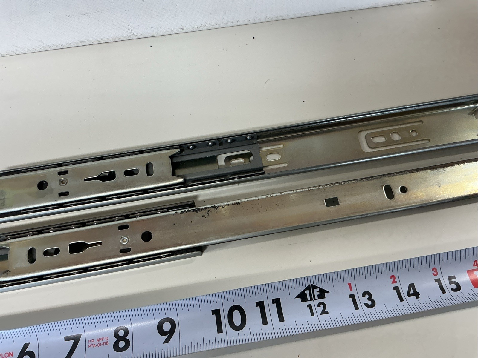 Two Older Accuride Drawer Slides 15-1/2” Inch