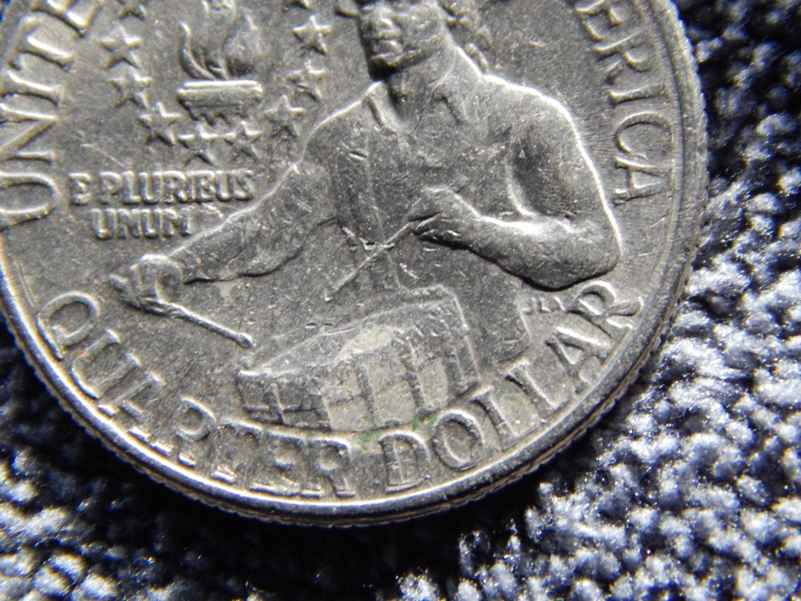 Bicentenial Quarter No Mint Mark Multiple Errors Reverse Side and Obverse side