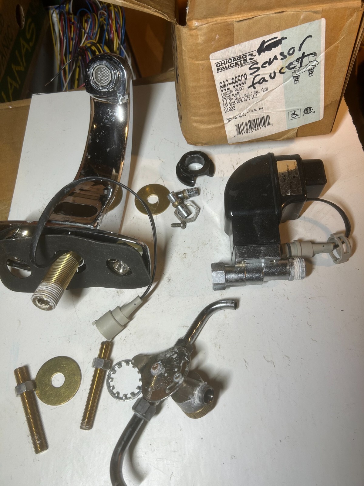Zurn COMMERCIAL battery powered sensor faucet z6913 (12, 15) - USED OR FOR PARTS