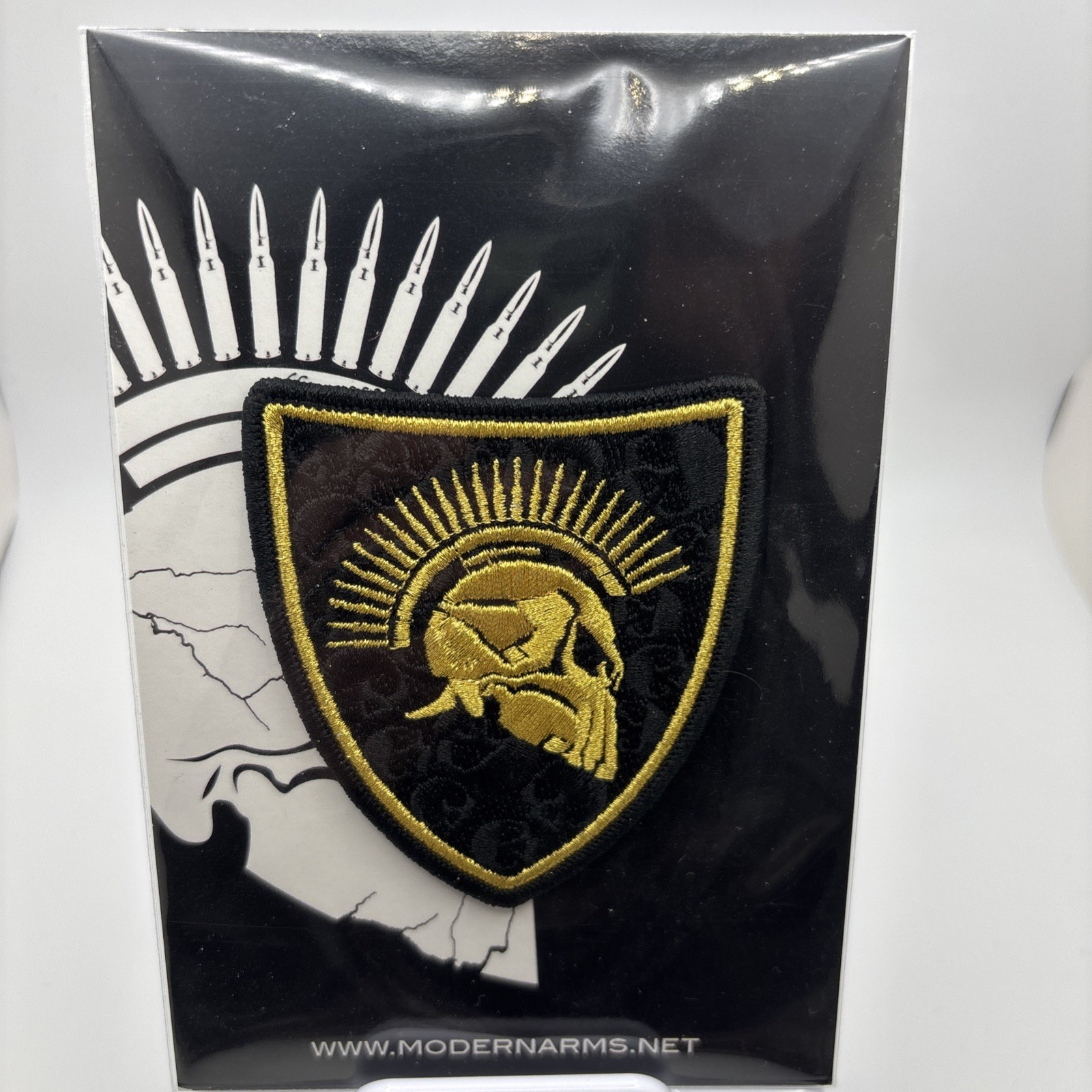 Limited Edition Quilted Golden Spartan Embroidered Morale Patch