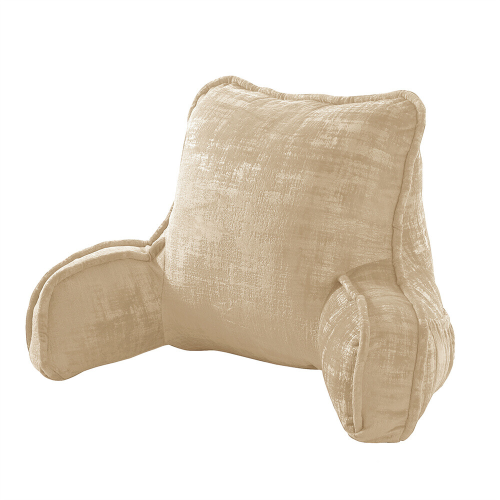 Multi Velvet Backrest Pillow Bed Cushion Support Reading Back Rest Arms Chair