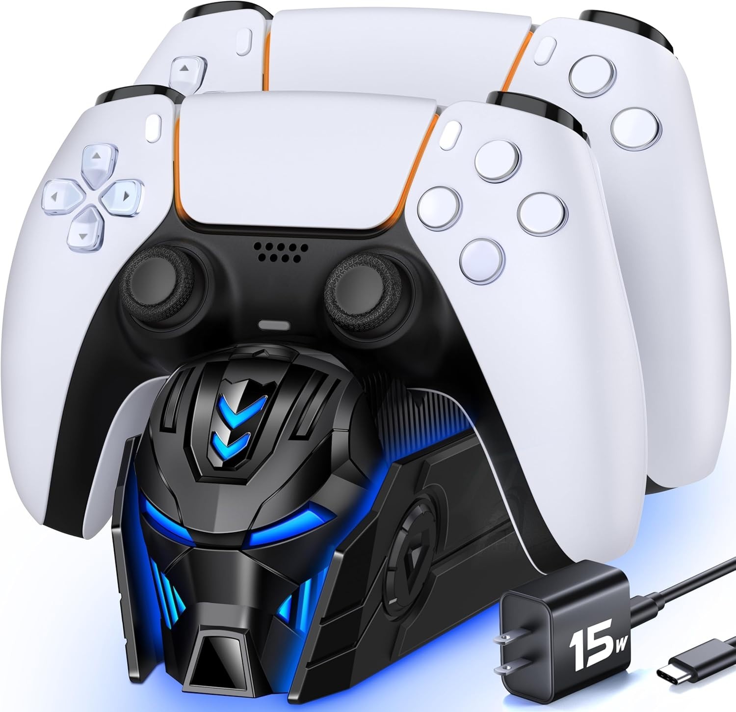 PS5 Controller Charger PS5 Charging Station with AC Adapter For Playstation 5