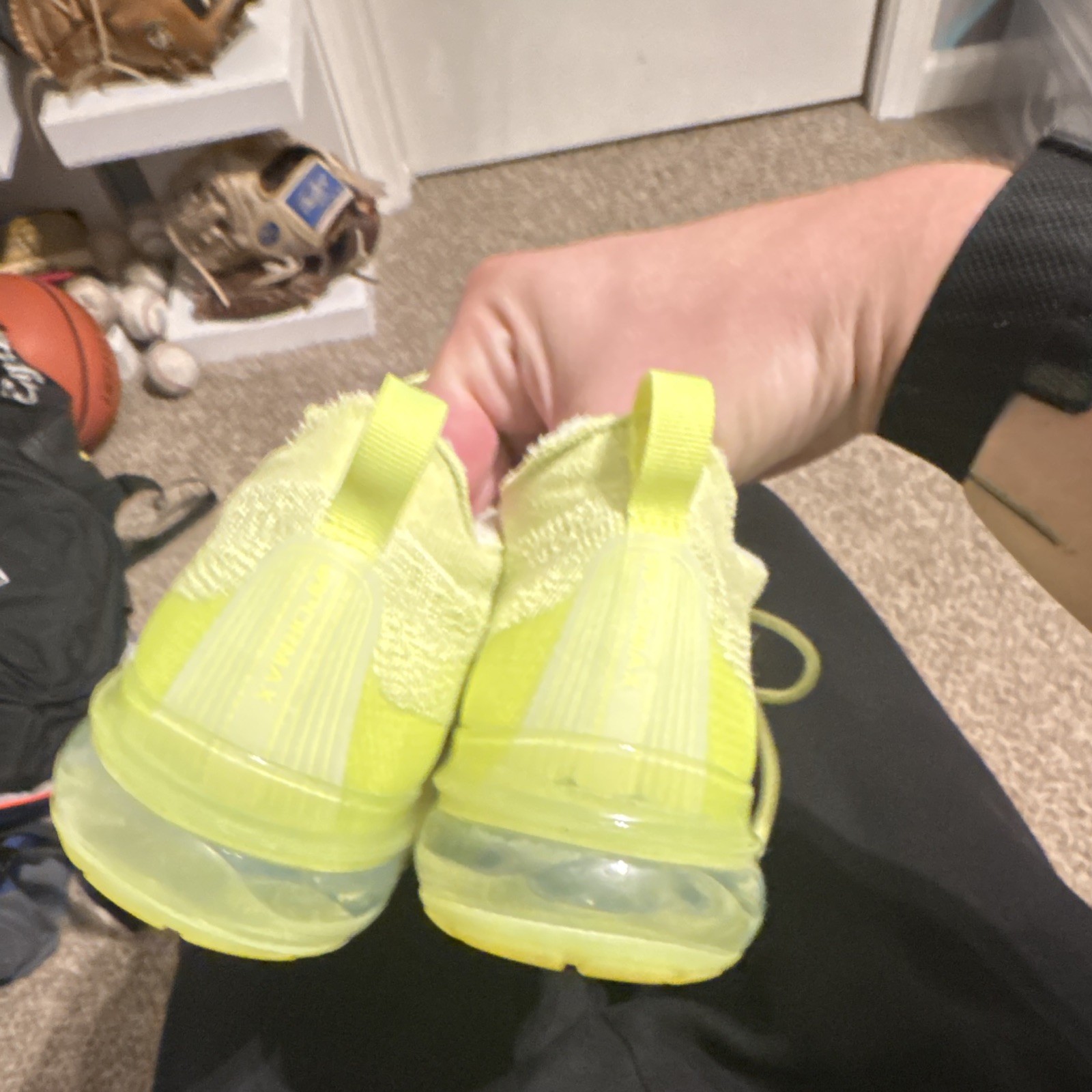 Nike Men’s Yellow Vapormaxes