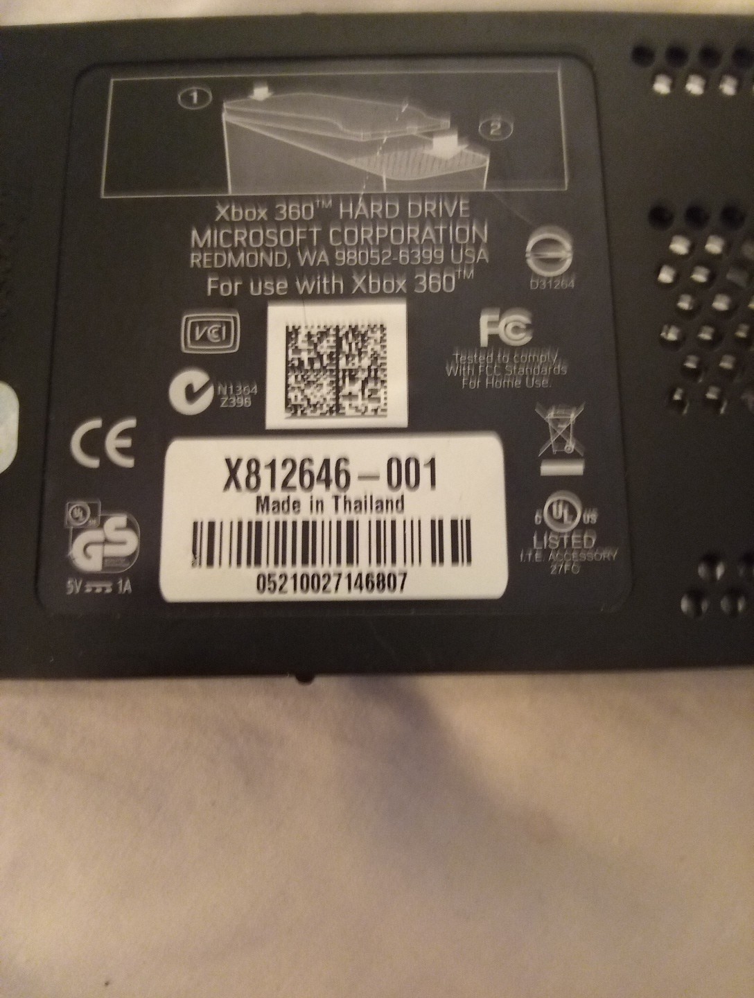 Xbox 360 120gb Hard Drive