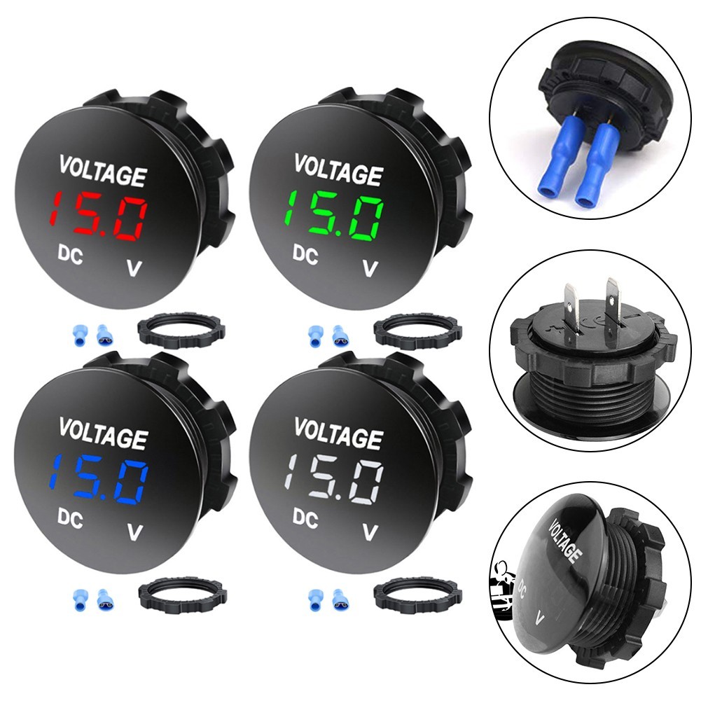 Wide Application Voltmeter for Modified Motorcycle and Car Battery 12V24V
