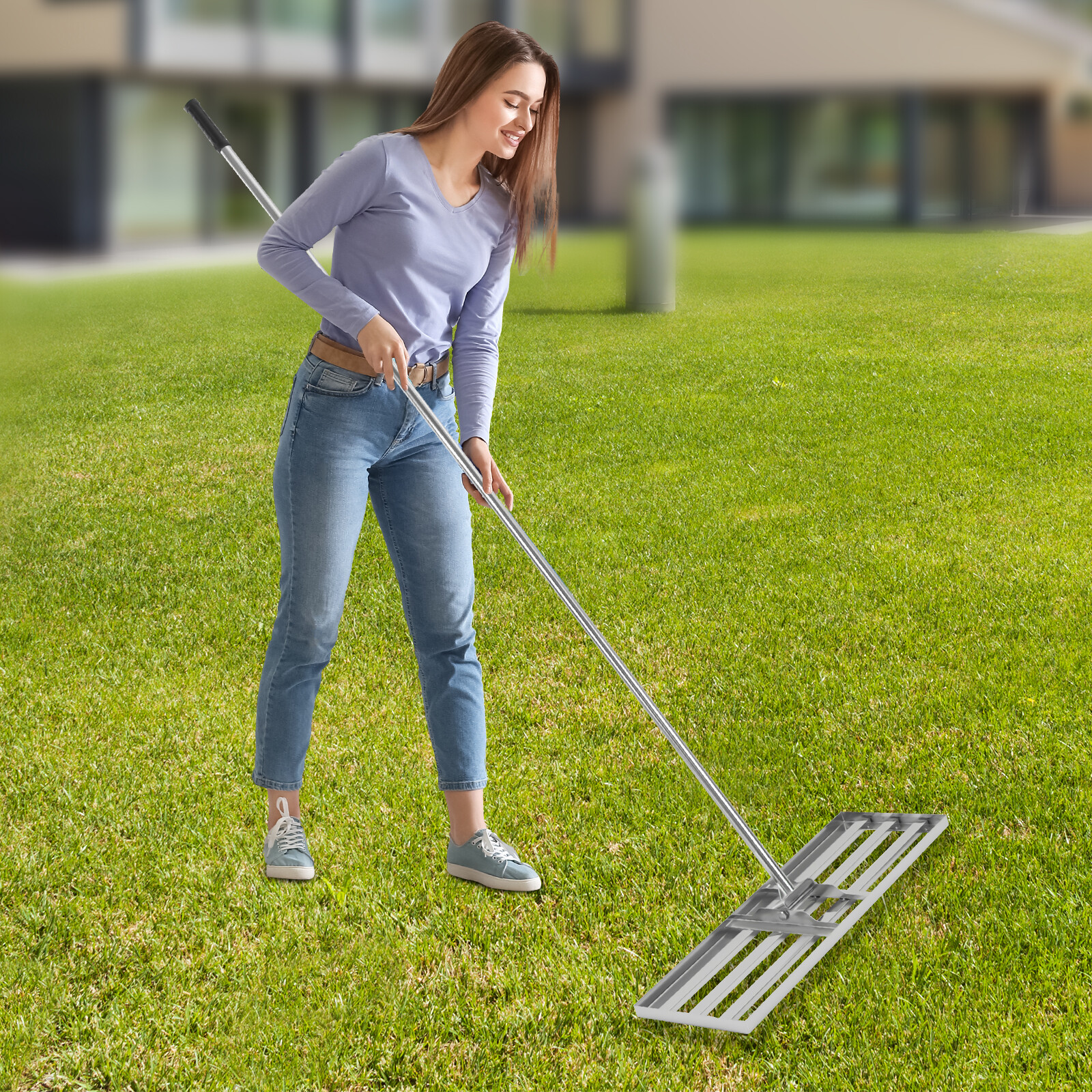 30"x 10" Stainless Steel Lawn Yard Leveling Tool Landscape Gardening Leveler