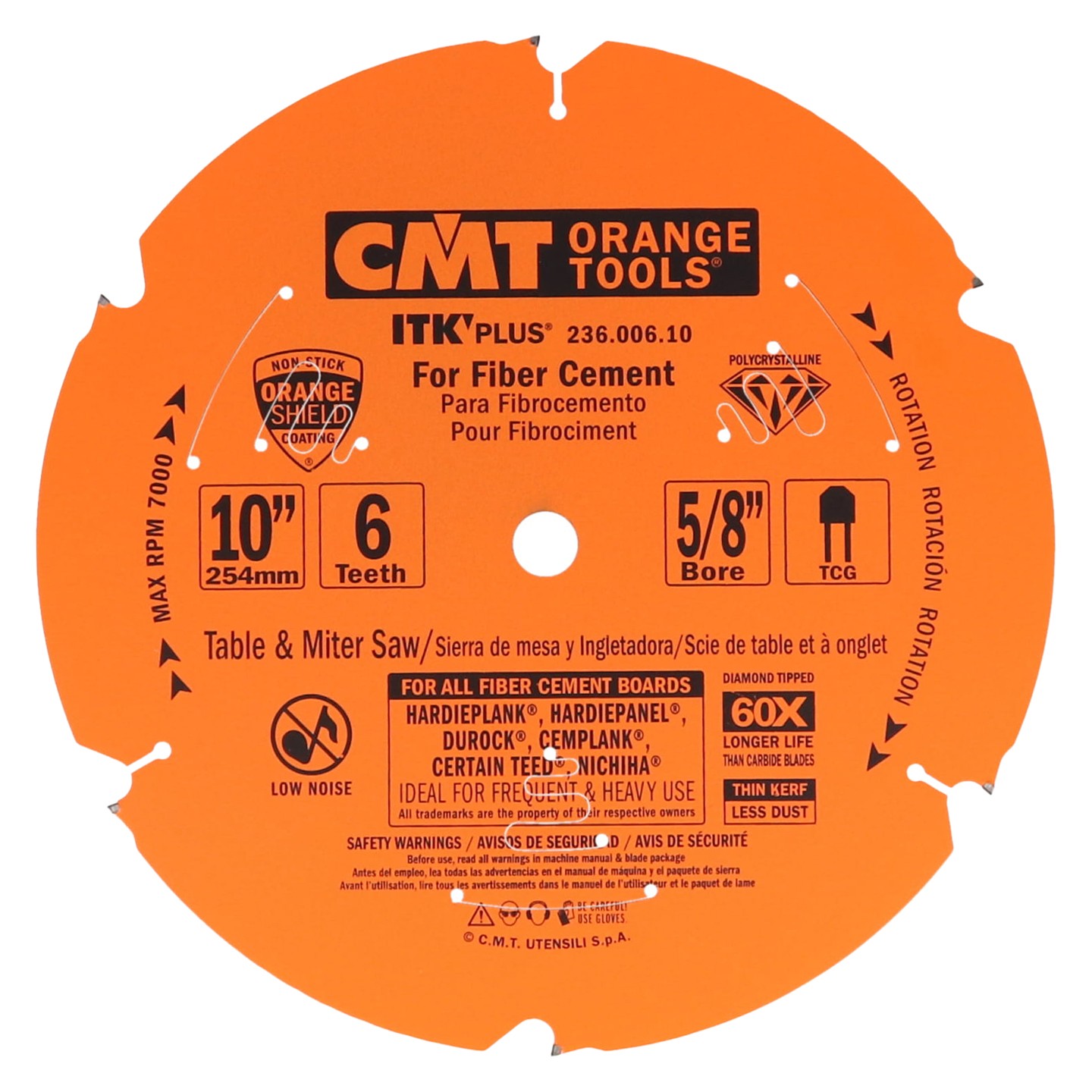 CMT 236.006.10 ITK PLUS Diamond Saw Blade for Circular & Miter Saws
