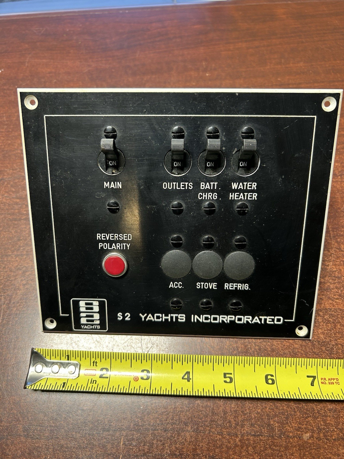 Vintage S2 Yachts Main Panel Switch Board Marine Electrical