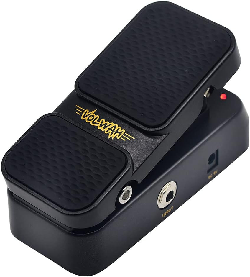 SONICAKE Active Volume & Wah Pedal, Mini 2 in 1 Combo Electric Guitar Effect Ped