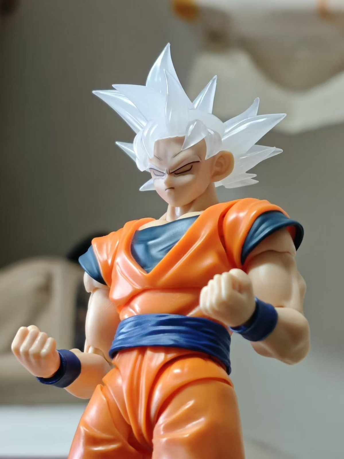 Custom 1/12 shf UI Goku Super Saiyan Goku Ultra Instinct Head Sculpt No Figure