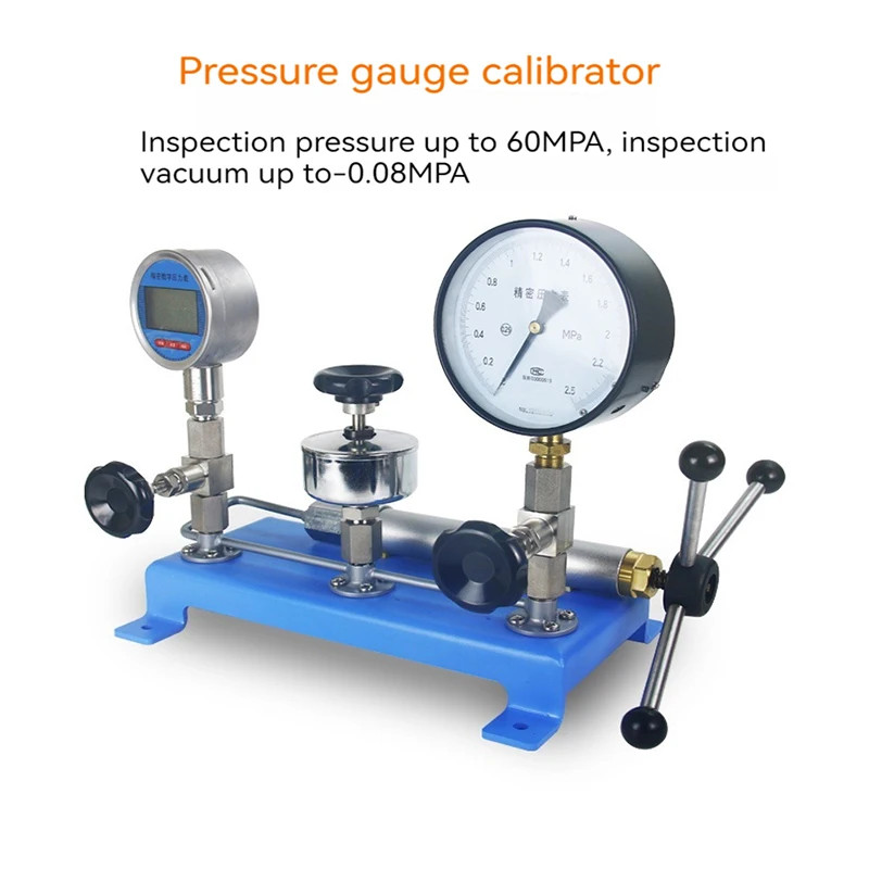 6Mpa Portable Air Pressure Calibration Bench Pressure Gauge Calibrator