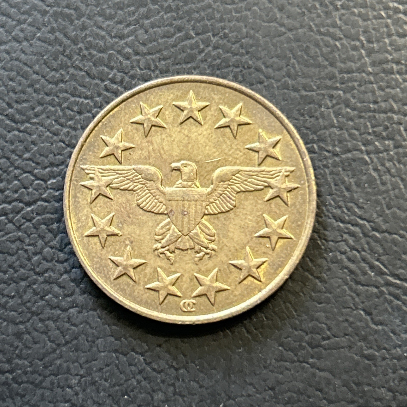 Generic Eagle Stars Shield Video Game Arcade Token F47
