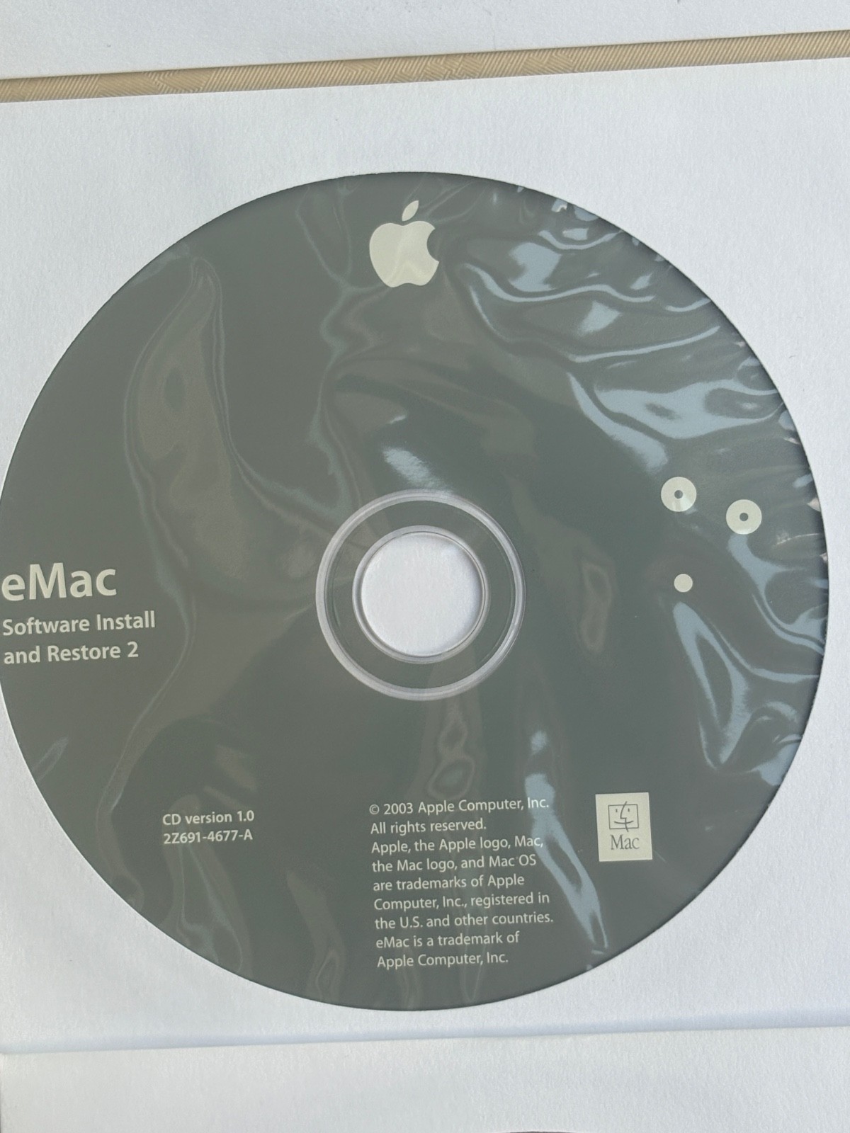 2003 5 CDs MAC OS-X APPLE WORLD BOOK eMAC SOFTWARE RESTORE INSTALL HARDWARE TEST