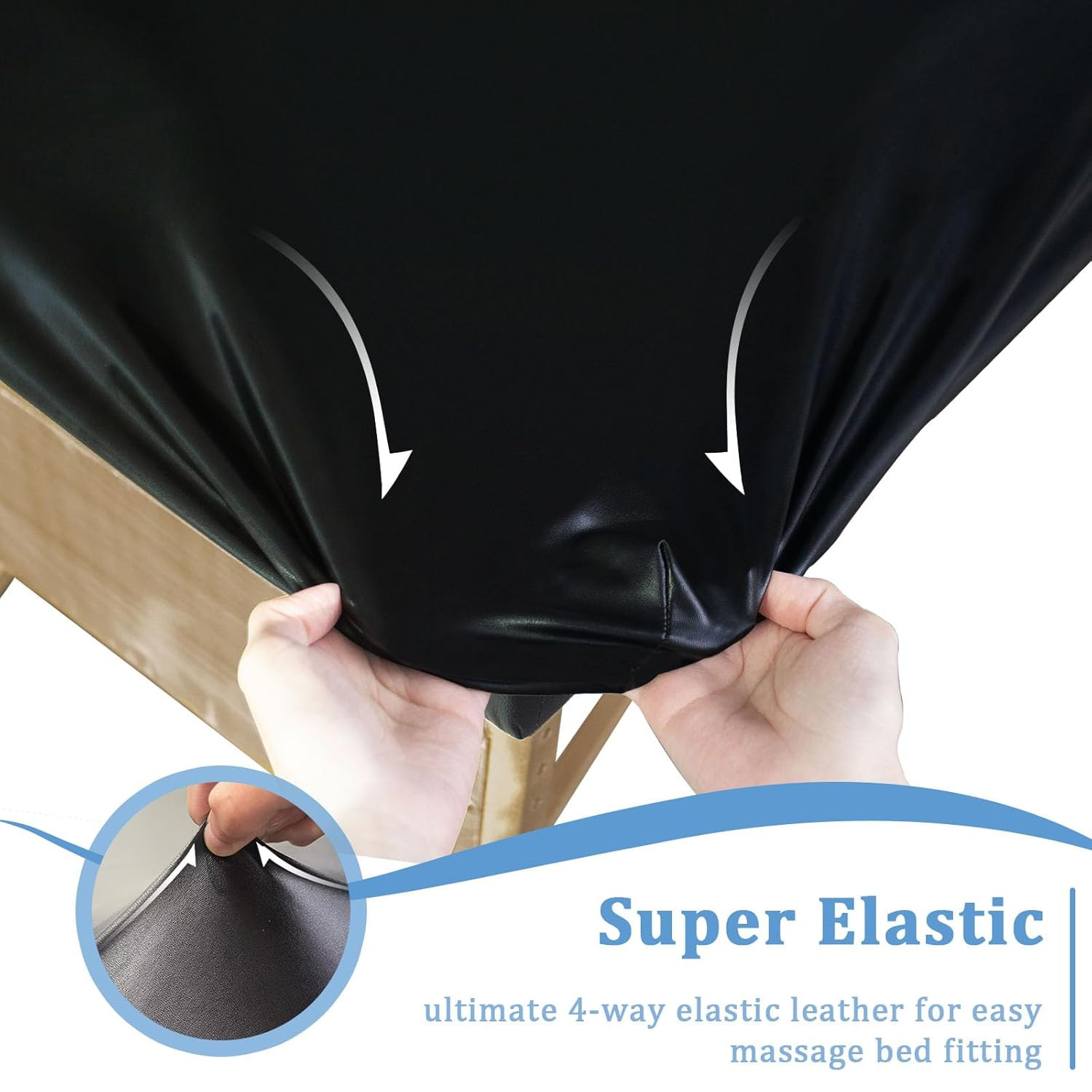 Leather Massage Table Cover Protector Wipeable Massage Table Cover Fitted Replac