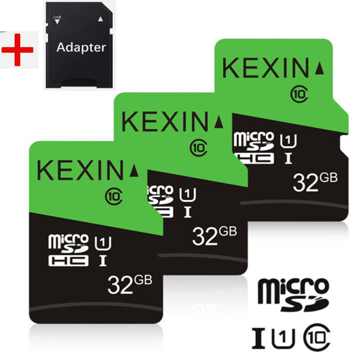 3PCS 32GB Micro SD Memory Card SDHC Class 10 Flash TF Card For Phone Camera
