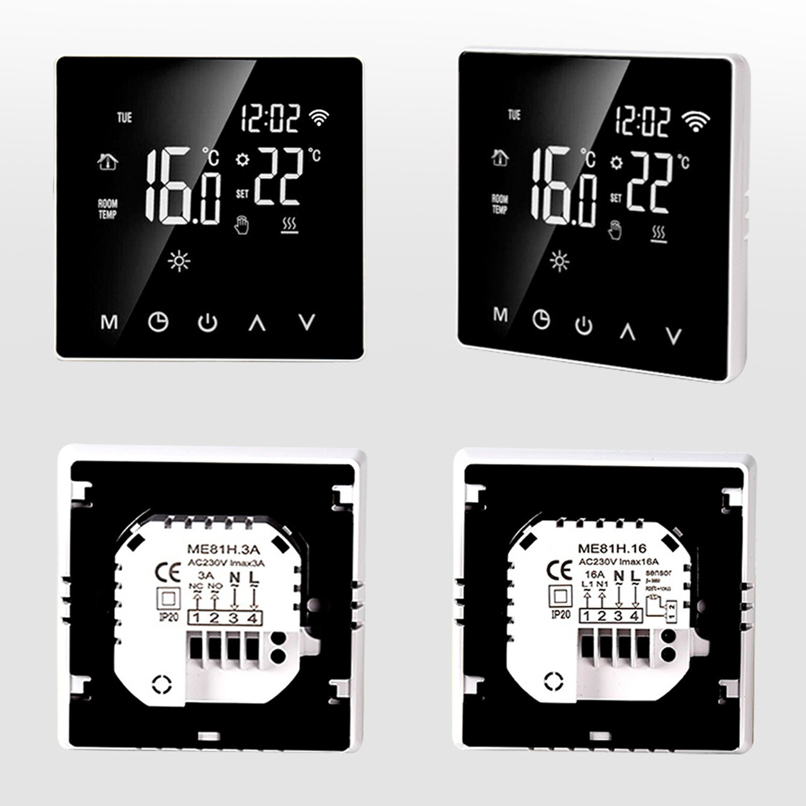 Smart Home Thermostat Programmable Wireless Room Sensor Digital App Control.