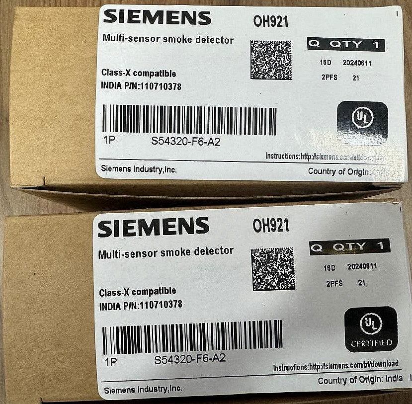 Siemens OH 921 Multi sensor smoke detector NEW - FREE EXPRESS SHIPPING