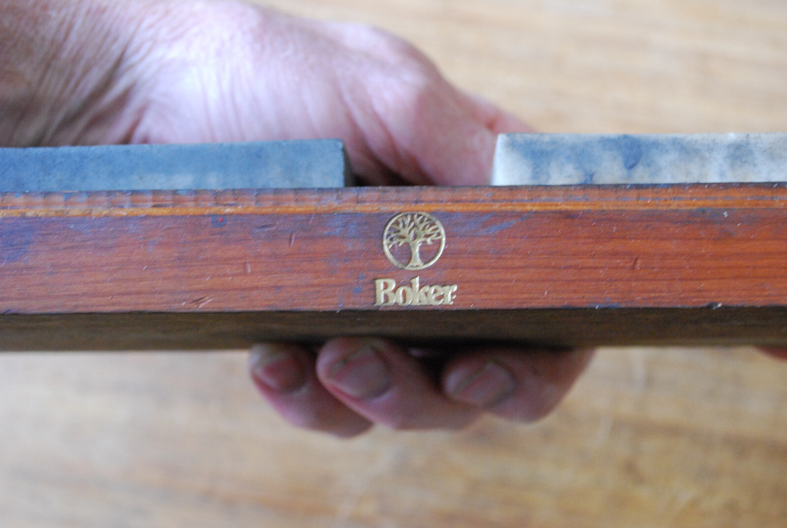 Used Boker Knife Sharpening Stone Set- two Stone Sharpening