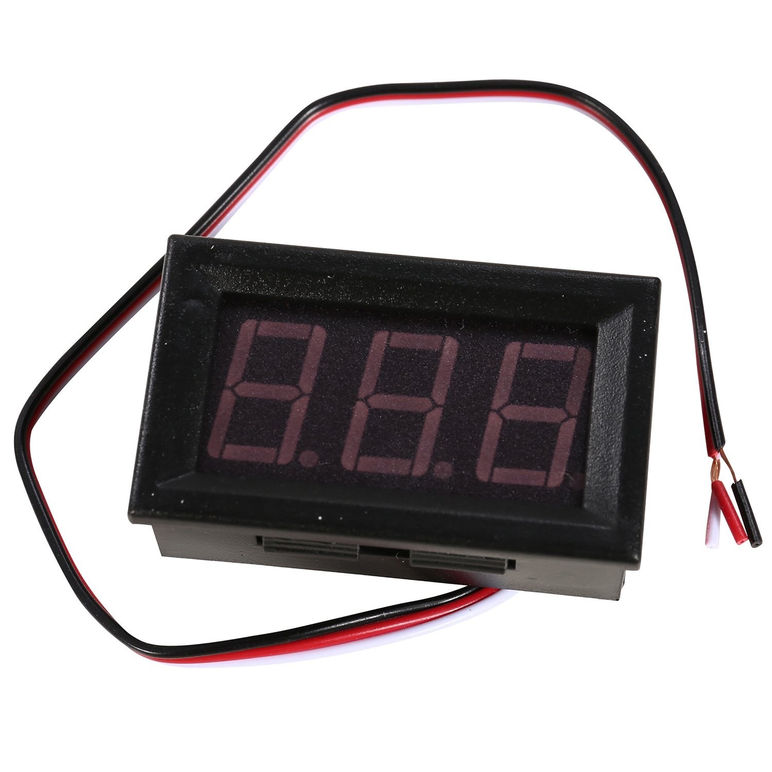 3-Wire Digital Voltmeter Mini Voltage Tester with Blue LED Display | Reverse ...