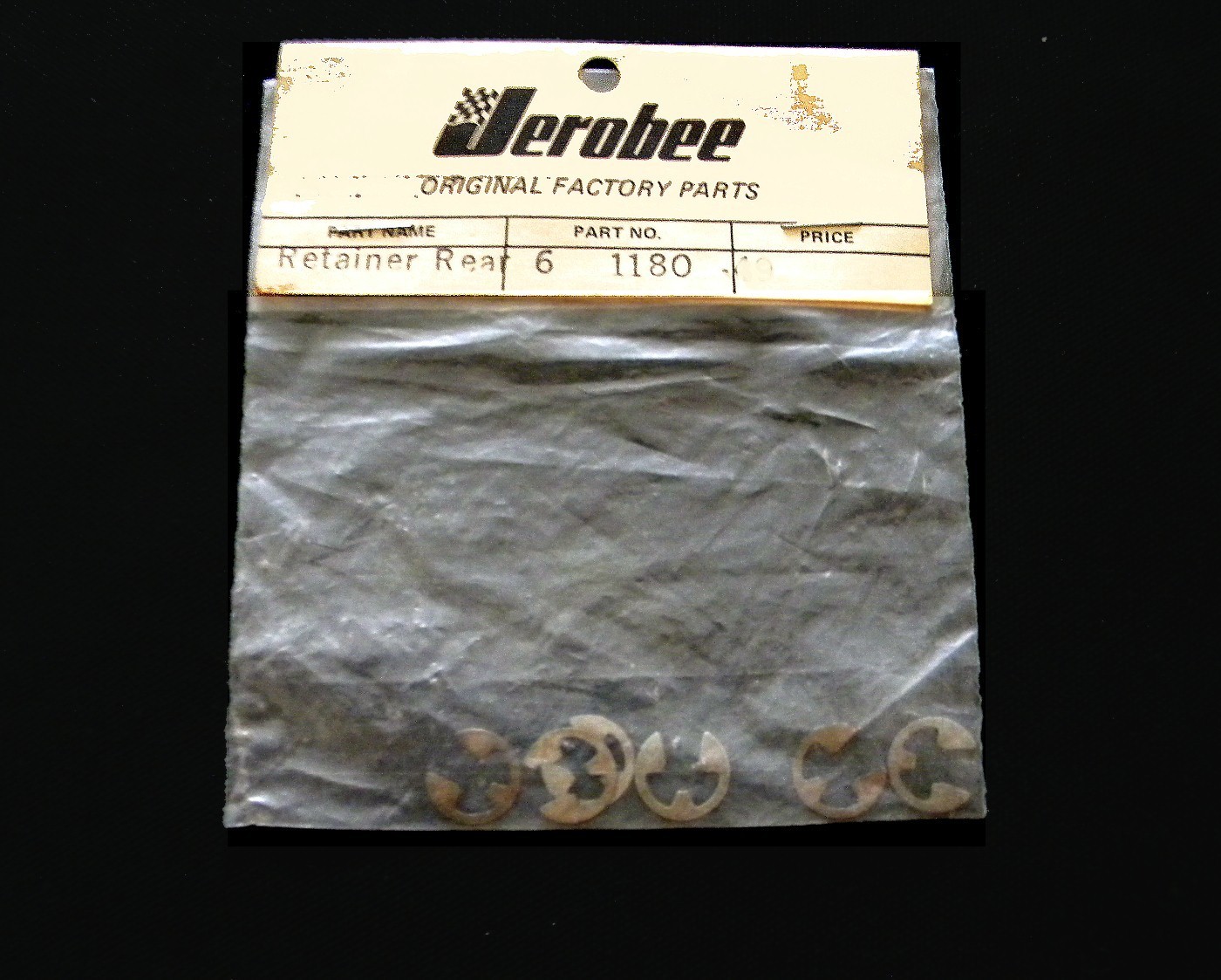 JEROBEE RETAINER REAR Pack of 6 # 1180 New In Factory Envelope