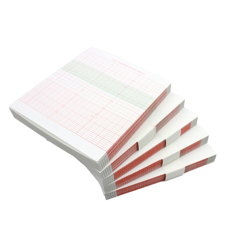 For Contec CMS800G/CMS800F Fetal Monitor Paper 112x100mm 5 Packs 750 Sheets，US