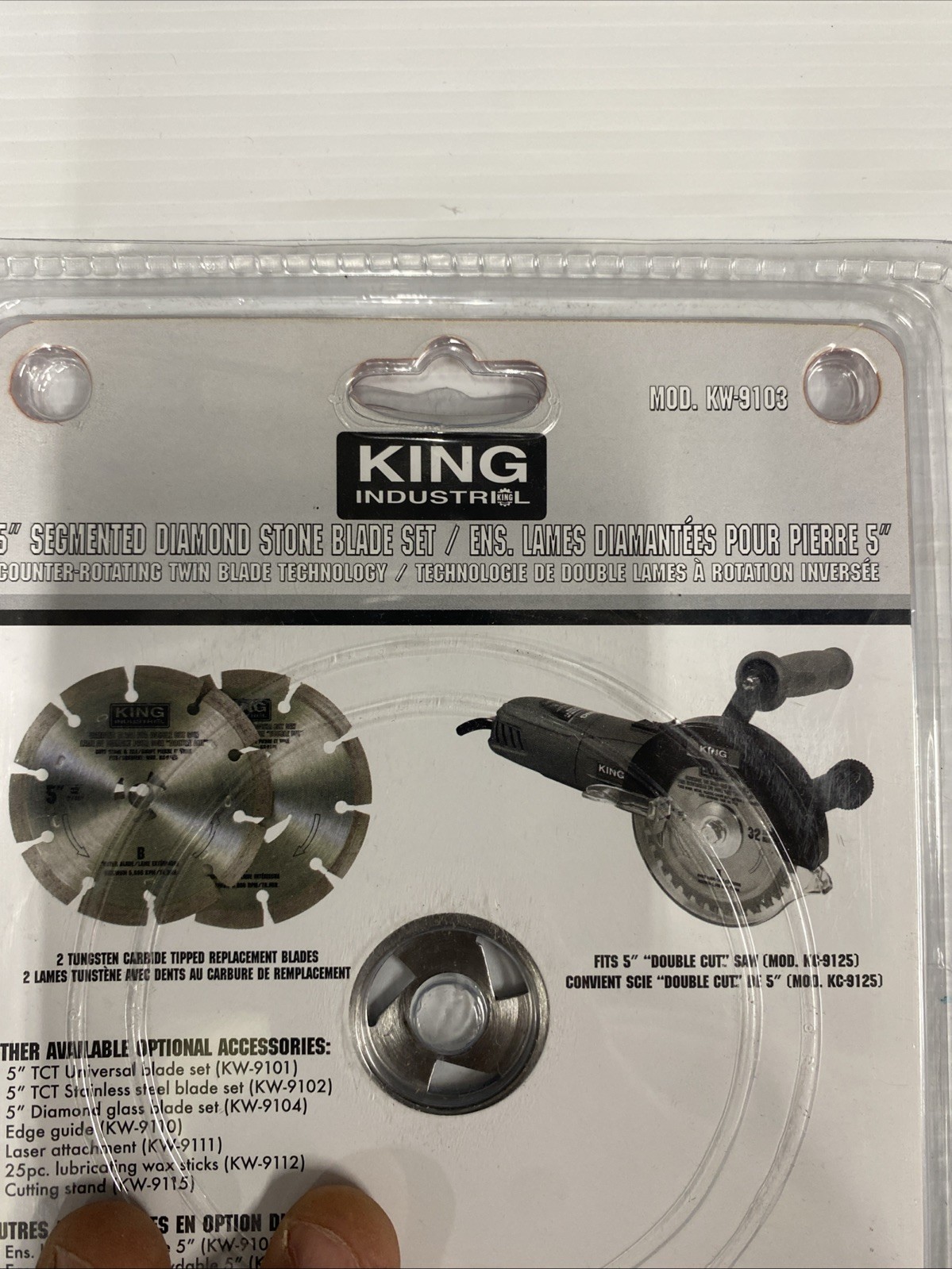 King Canada KW9103 5” Segmented Diamond Blade Set Stone Masonry Cutting NOS