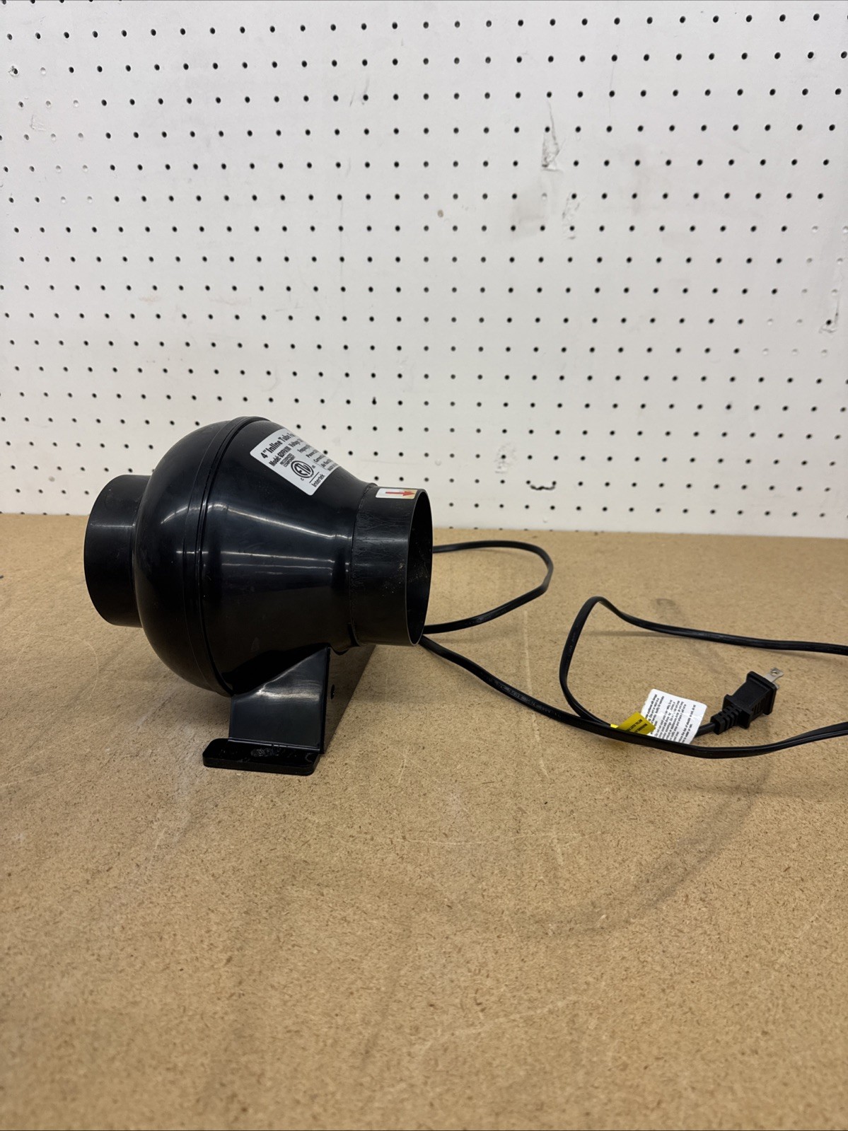 Edendirect 4 in Inline Ventilation Fan 195 CFM HVAC Exhaust Blower