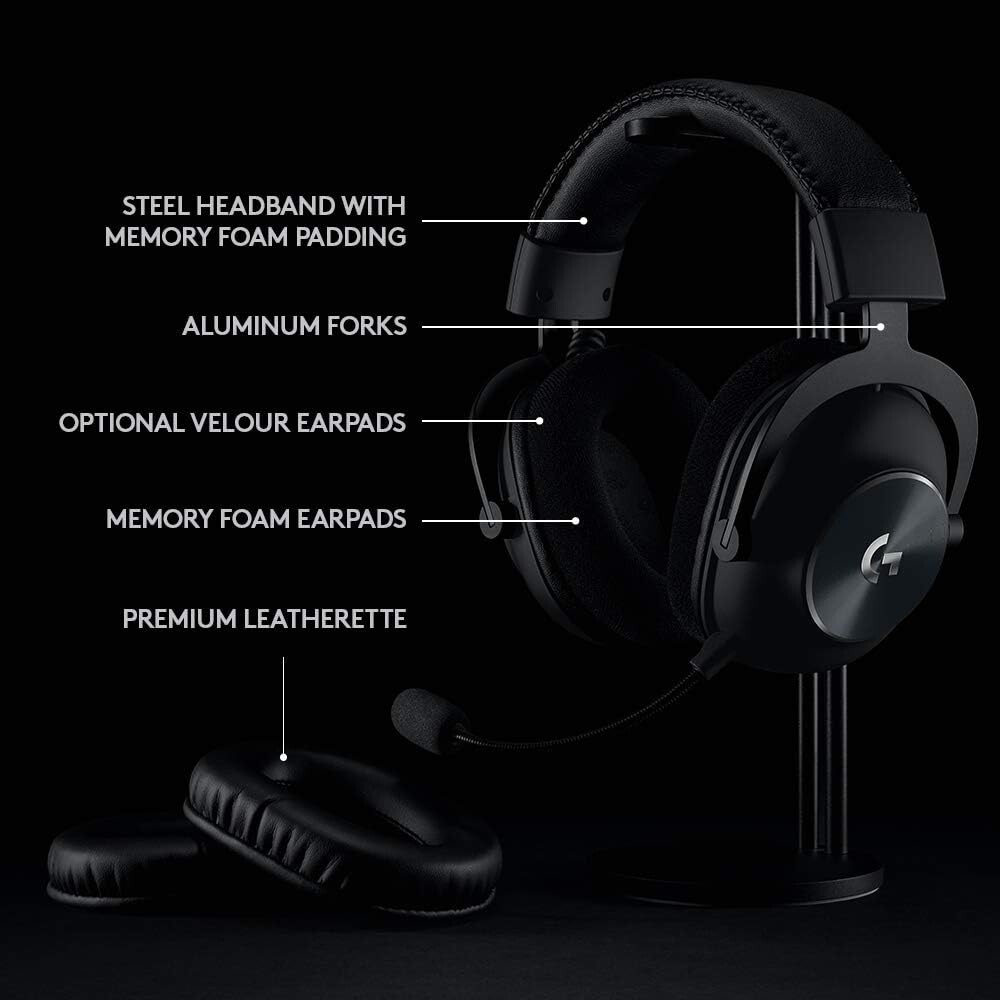 Logitech G PRO X Wireless Lightspeed Gaming Headset with G933 USB Receiver Black