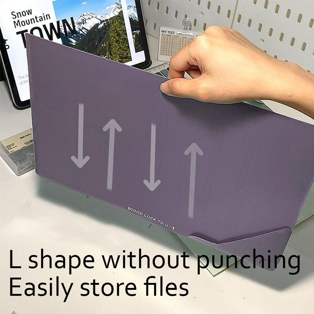 Plastic Folders Sleeves,Gradient Colors Project Pockets Plastic Sleeves,Docum...