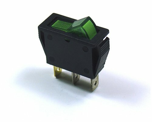 CYGUSA Illuminated Automotive Rocker Switch - Green