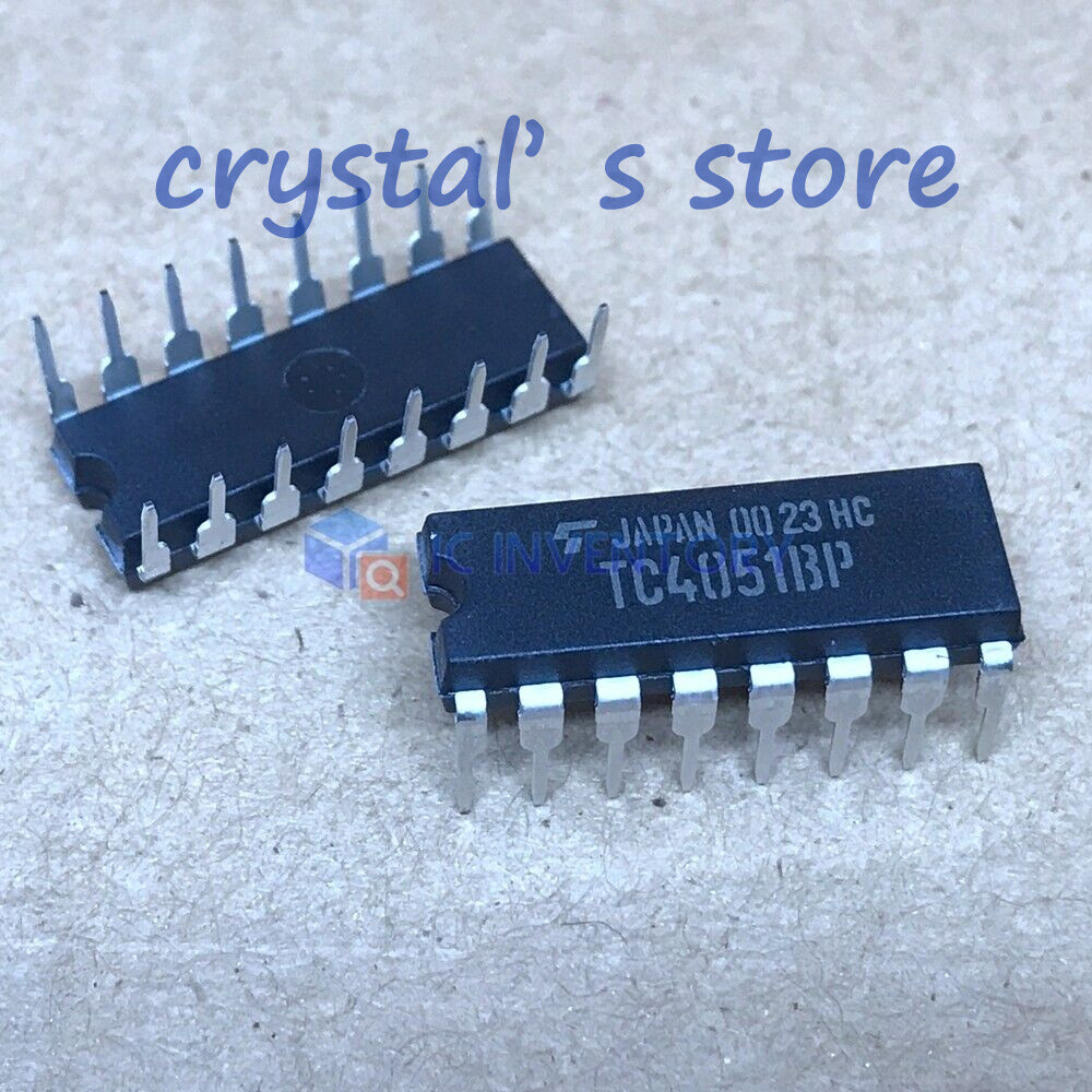 10PCS TC4051BP DIP-16,SINGLE8-CHANNELMULTIPLEXER/DEMULTIPLEXER#