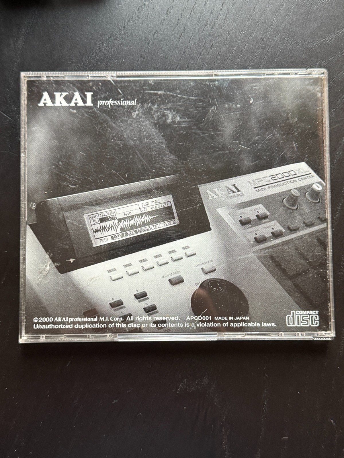Akai CD-Rom Sound Library - MPC2000XL Volume 1 - Sample CD
