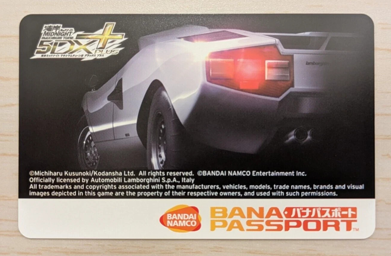Unused Bandai Namco BANAPASSPORT Card WMMT Wangan Midnight Maximum Tune 5DX+