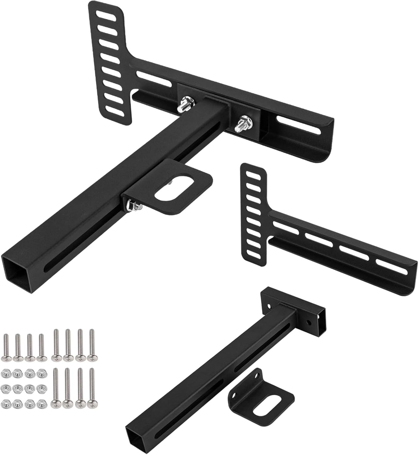 2Pcs Adjustable Headboard Brackets Universal Bed Frame Adapter Kit Heavy Duty He