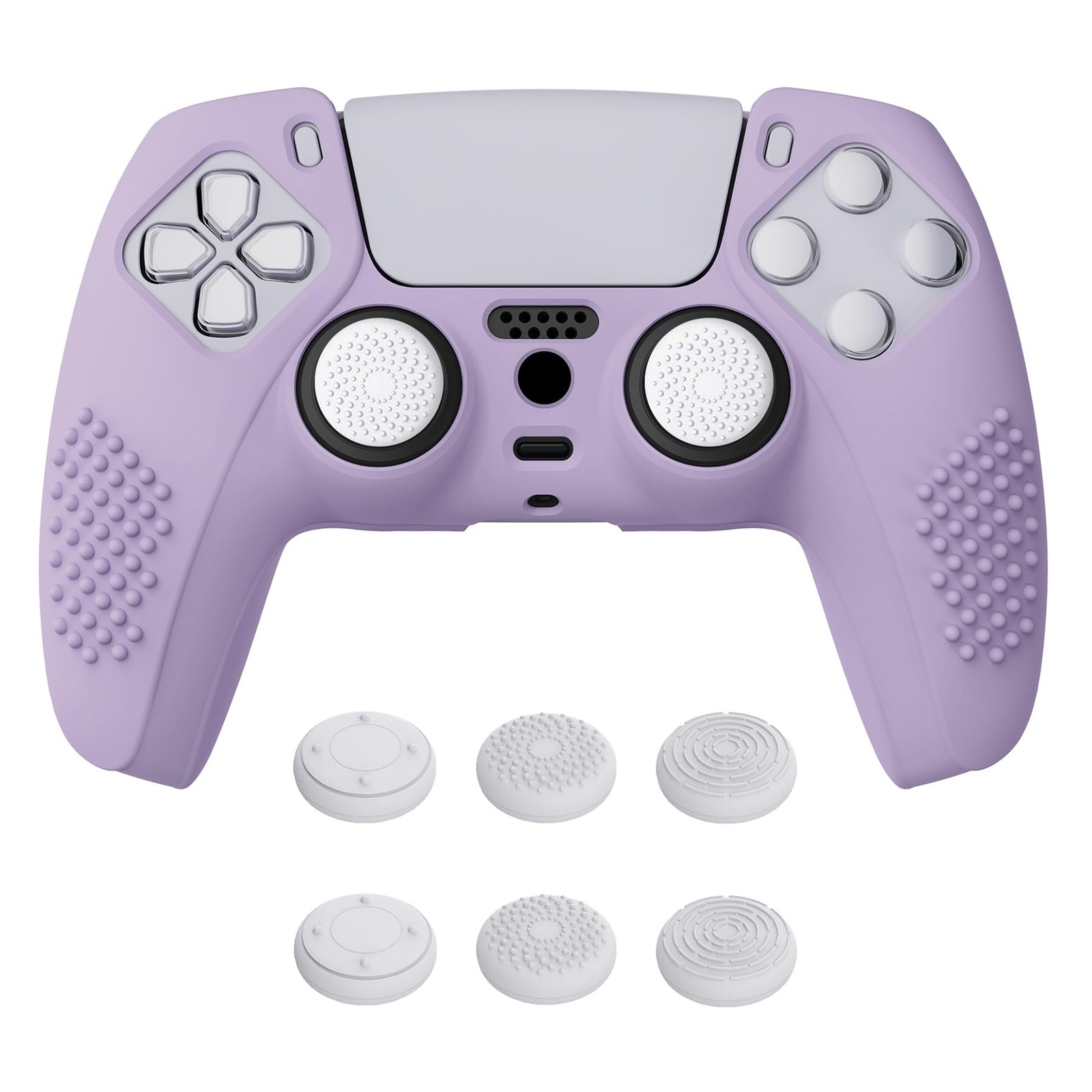 eXtremeRate PlayVital Mauve Purple 3D Studded Edition Anti-Slip