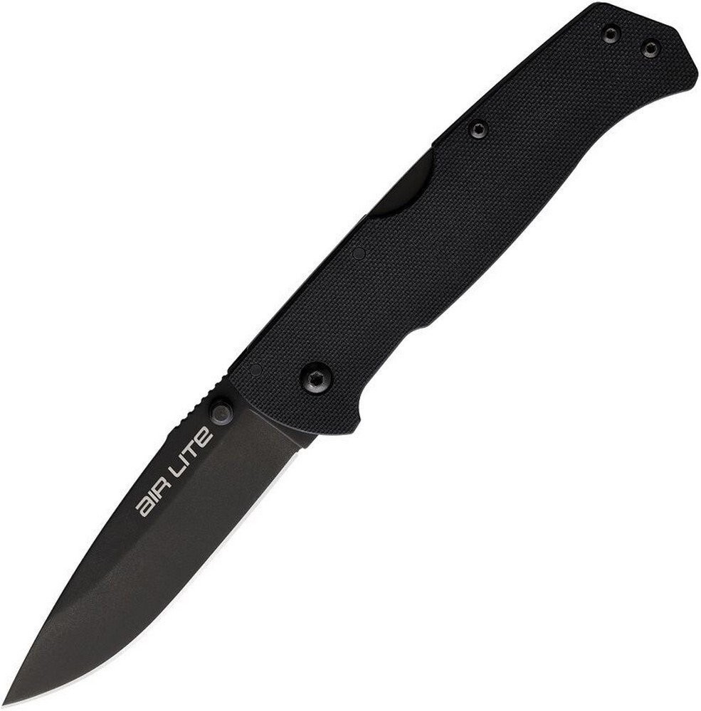 Cold Steel Air Lite Lockback Folding Knife Black G10 Handle - CS-26WD-BKBK-BRK